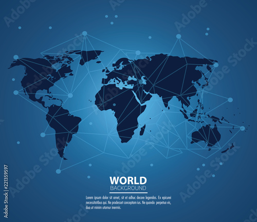 World modern background