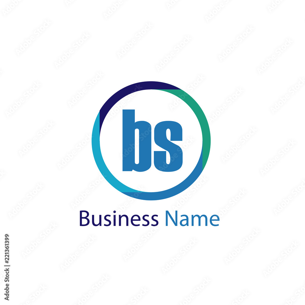 Initial Letter BS Logo Template Design Initial Letter BS Logo Template Design