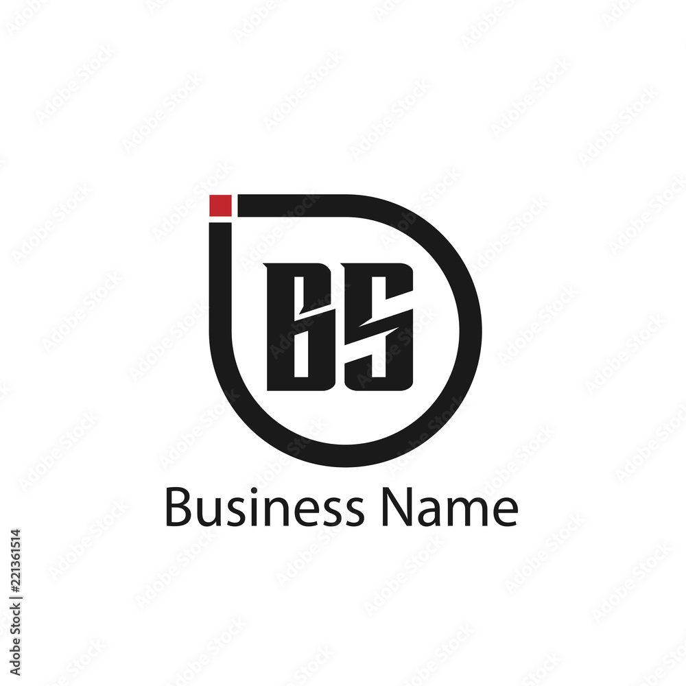 Initial Letter BS Logo Template Design Initial Letter BS Logo Template Design