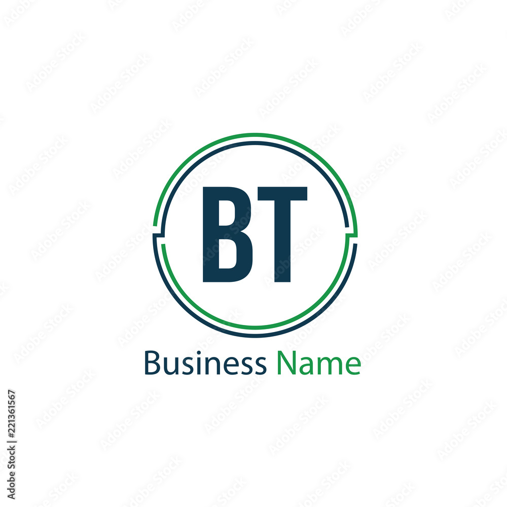 Initial Letter BT Logo Template Design Initial Letter BT Logo Template Design