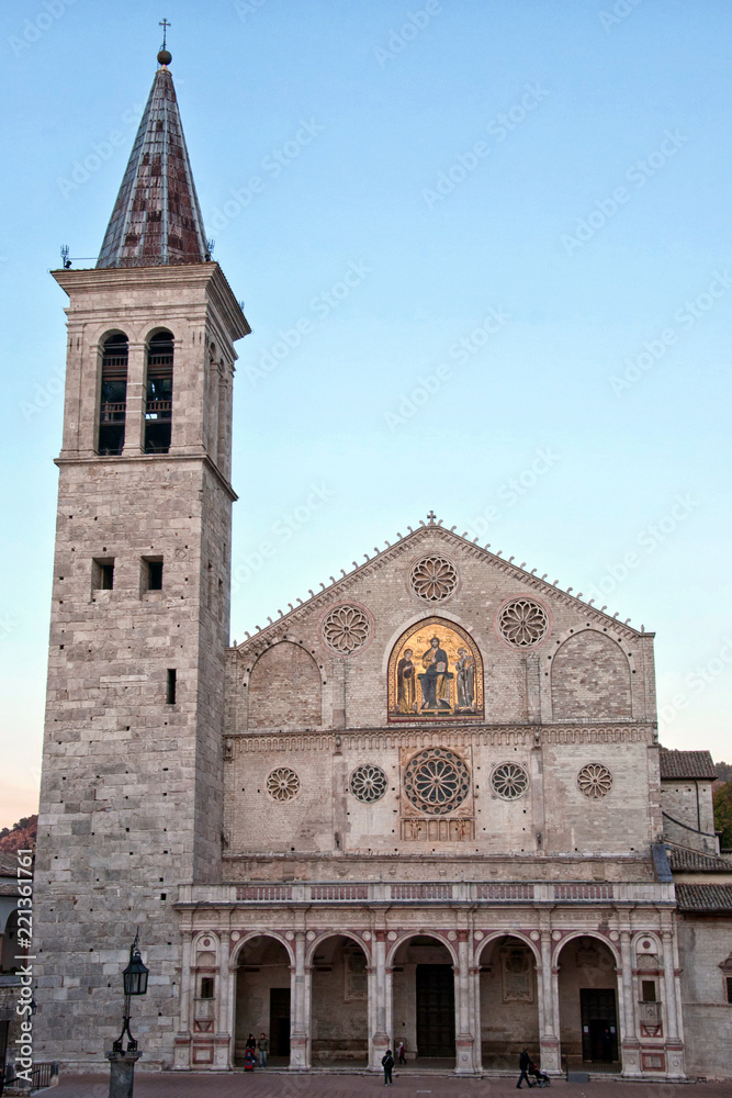 Cattedrale di Spoleto, Umbria, vista frontale