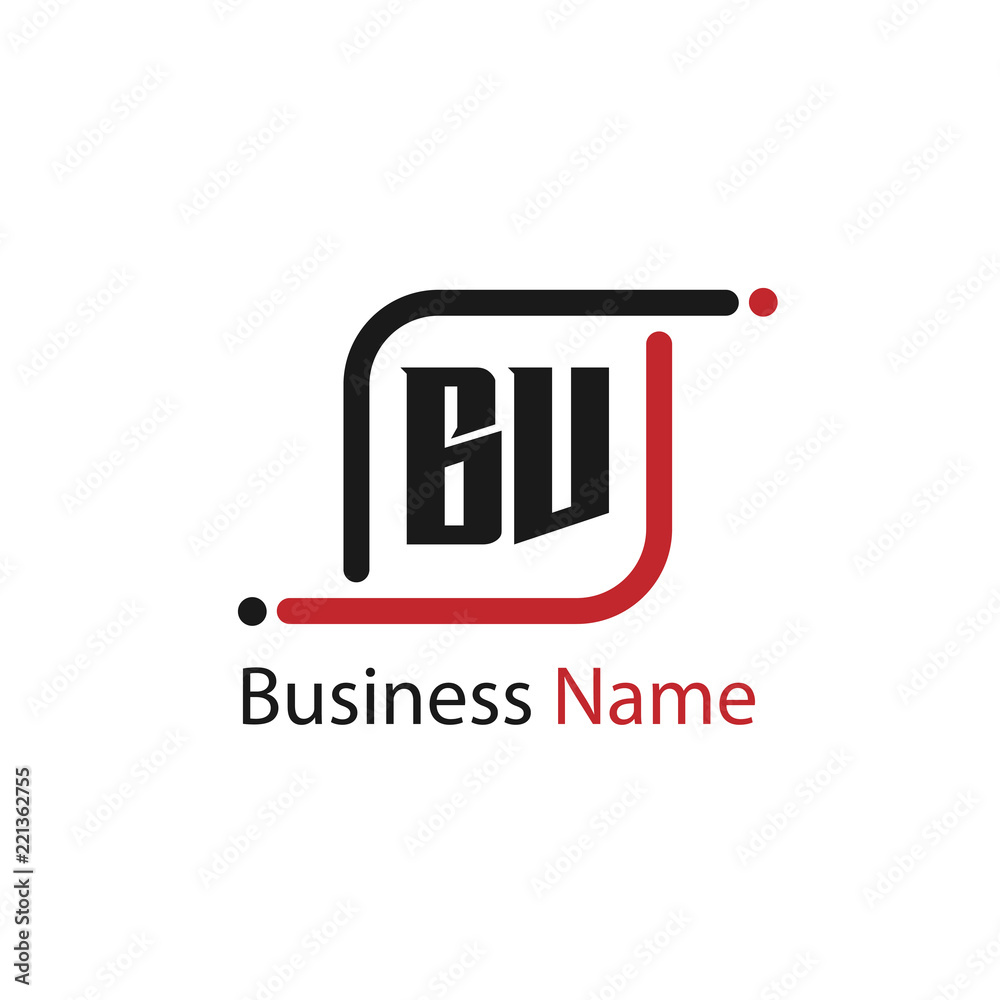 Initial Letter BV Logo Template Design Initial Letter BV Logo Template Design