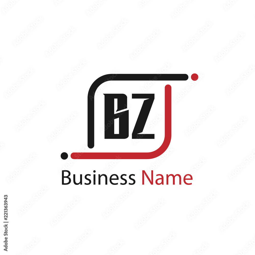 Initial Letter BZ Logo Template Design Initial Letter BZ Logo Template Design