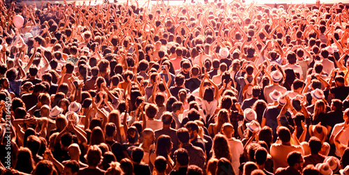 The crowd in a concert