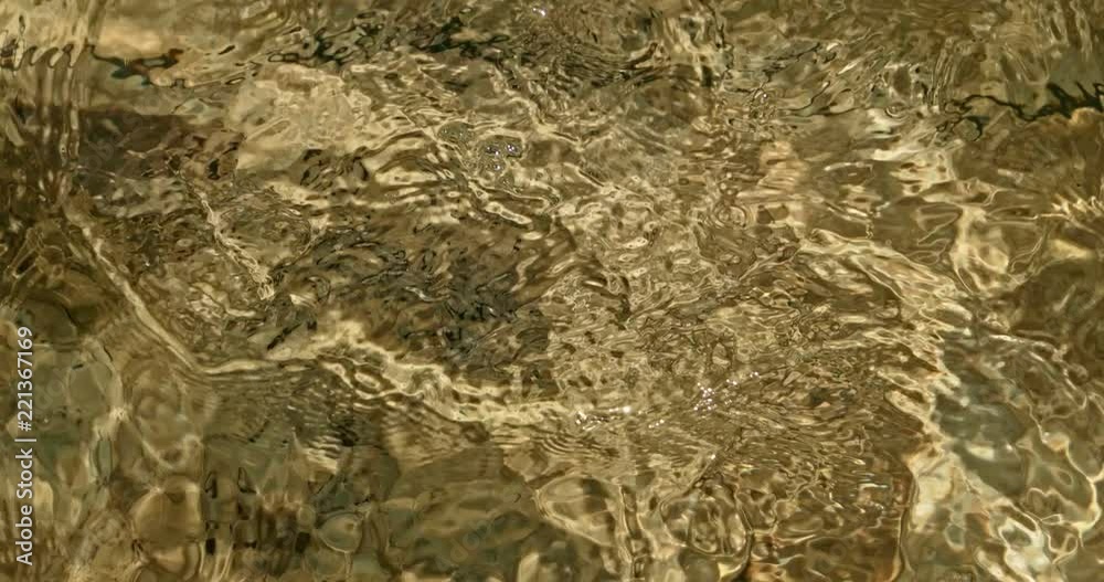 Rippling water in shallow pond Rippling water in shallow pond