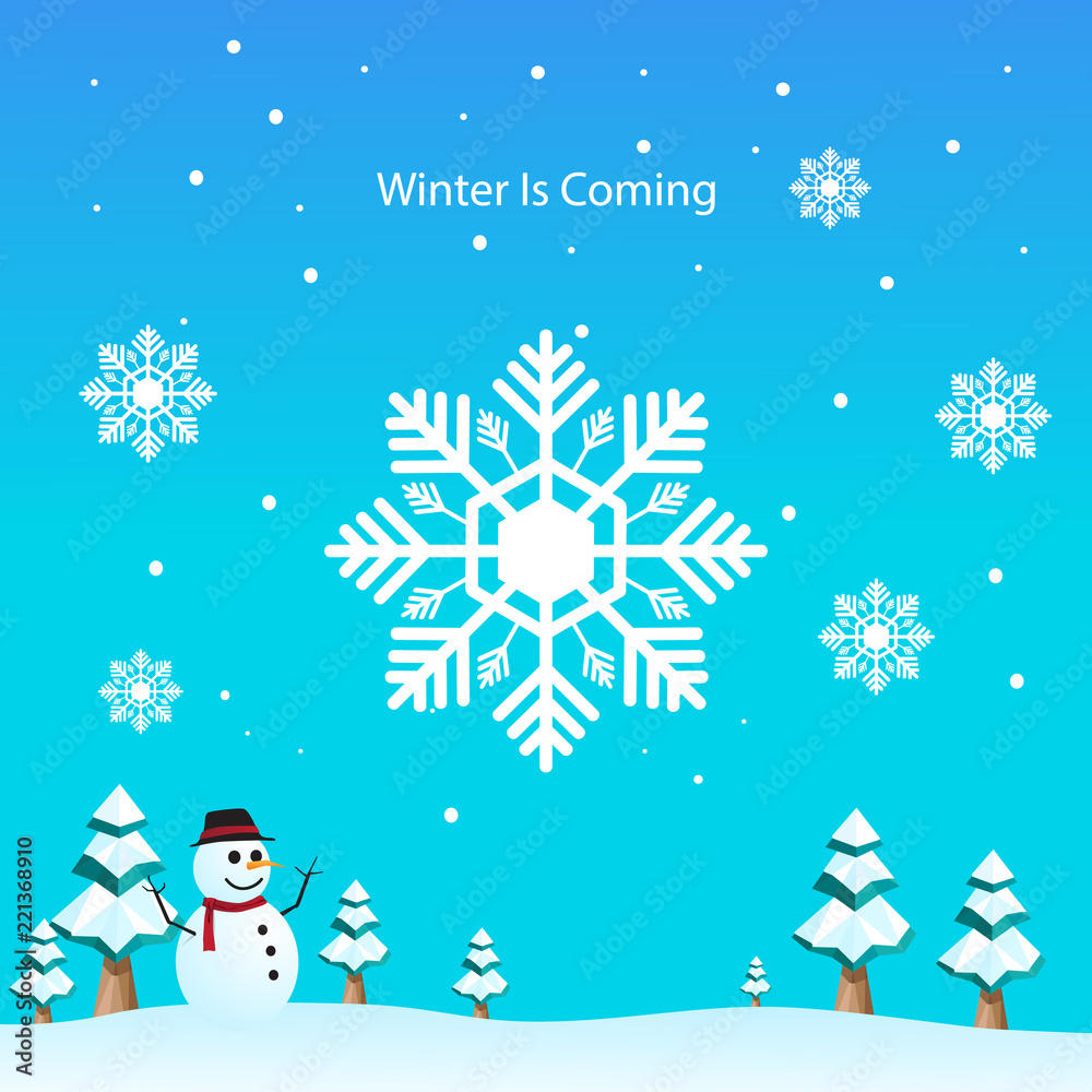 winter is coming poster design