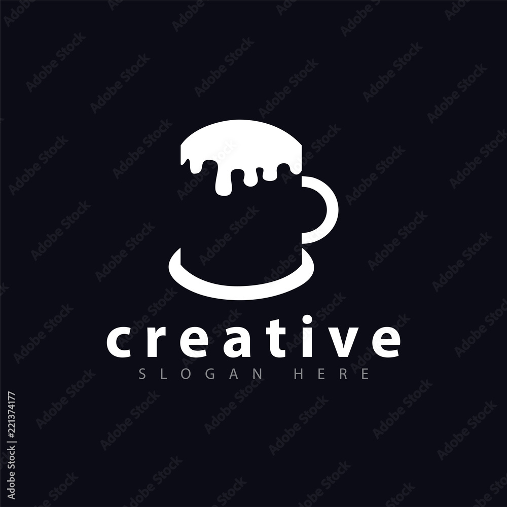 Drink Ink Logo Vector Template Drink Ink Logo Vector Template