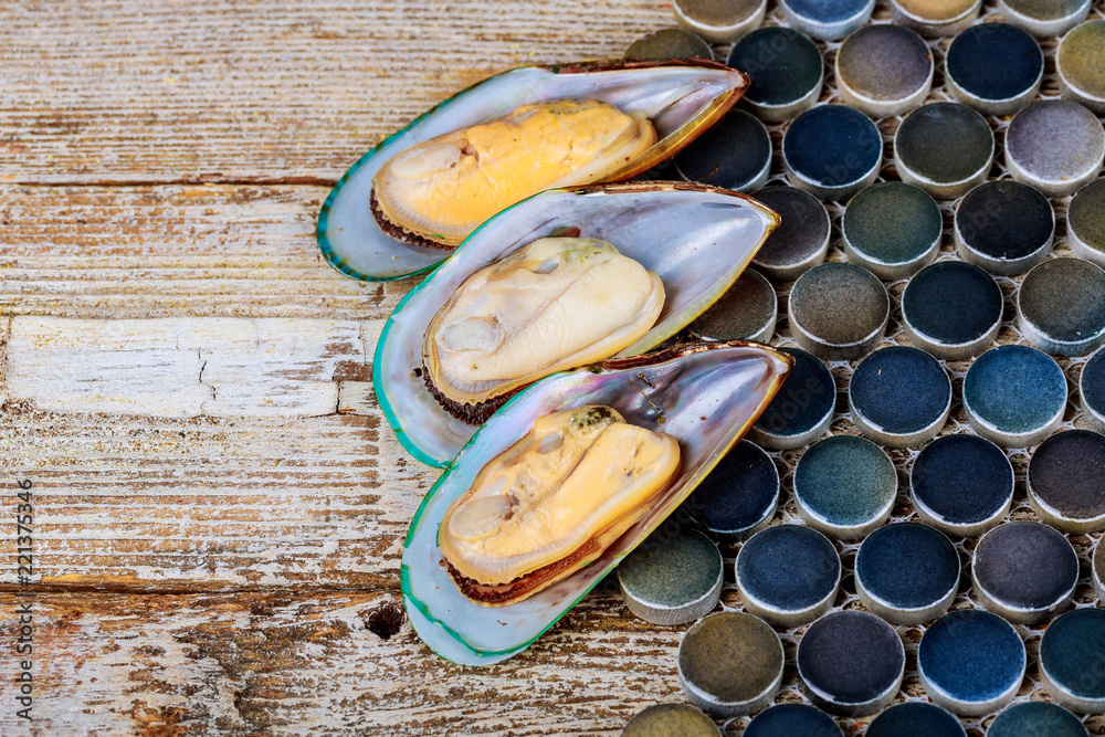 fresh seafood mussels Ready for cooking seafood, closeup fresh seafood mussels Ready for cooking seafood, closeup