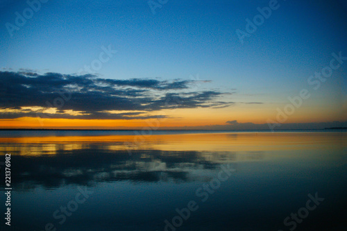 Fototapeta Naklejka Na Ścianę i Meble -  Playa Larga Cuba. Bay of Pigs. Caribbean sunset