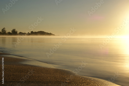 Playa Larga Cuba. Bay of Pigs. Caribbean sunset