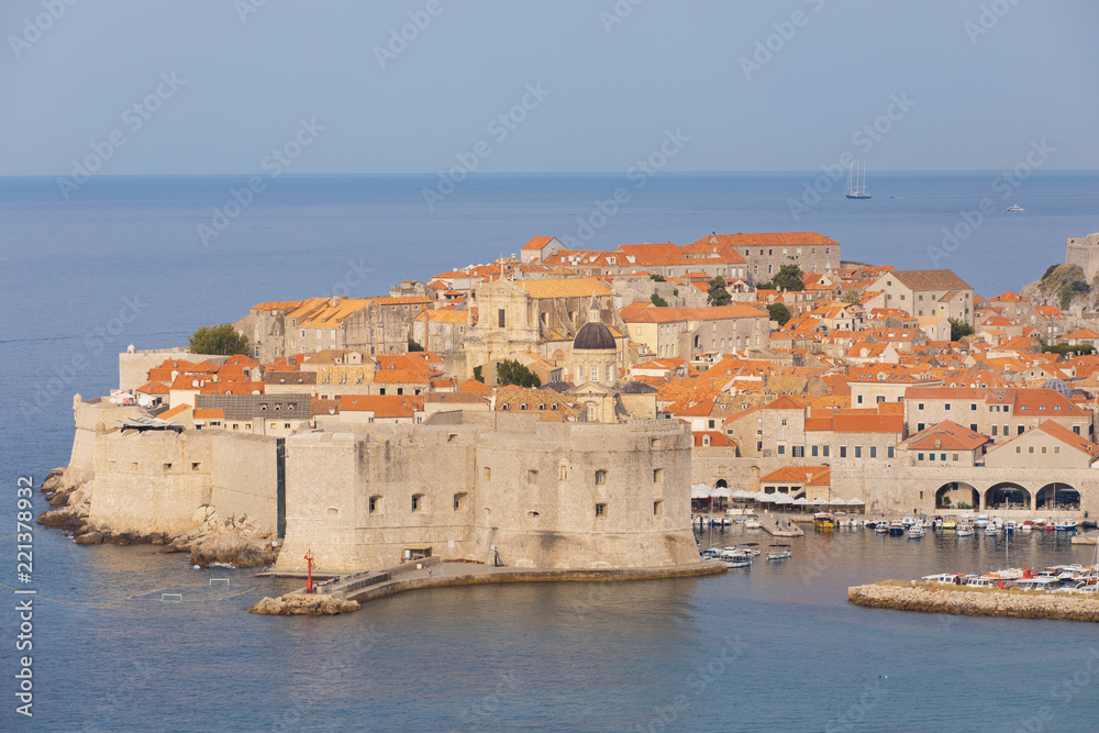 Dubrovnik Croatia epic city view at sunrise Dubrovnik Croatia epic city view at sunrise