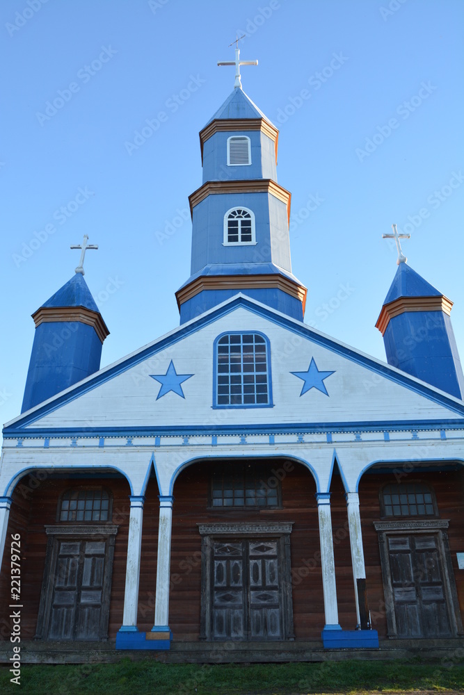 Obraz premium Tenaún Isla Chiloé Patagonia Chile - Tenaún Île de Chiloé Patagonie Chili