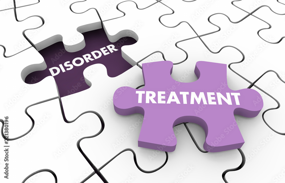 Treatment Disorder Health Care Therapy Cure Puzzle 3d Illustration Treatment Disorder Health Care Therapy Cure Puzzle 3d Illustration