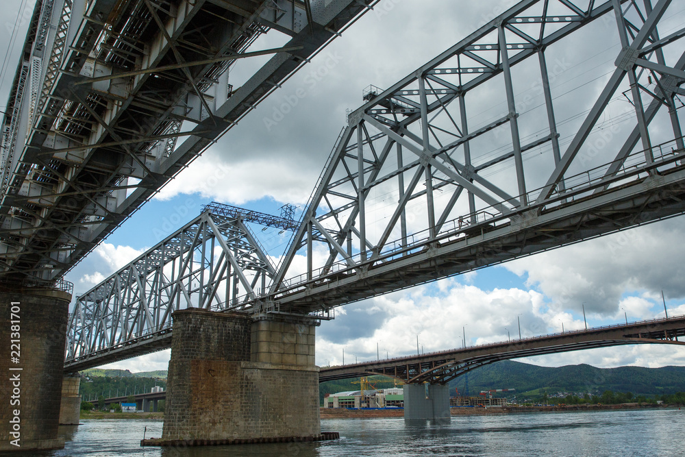 Naklejka premium River bridges
