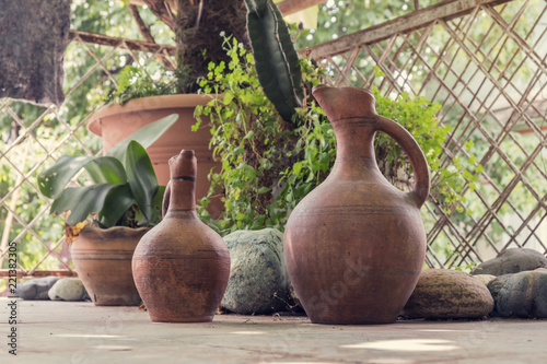 Wine jugs photo