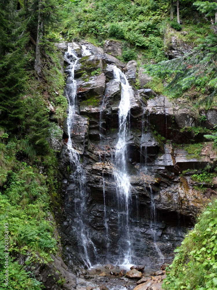 Fototapeta premium Waterfall Chervonny, Caucasus. Russia