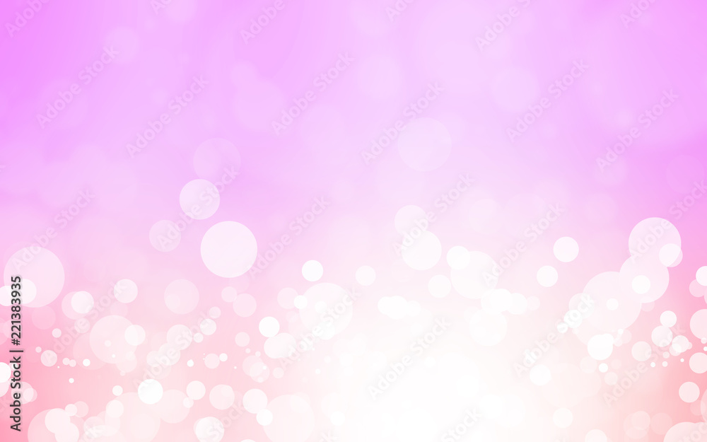 soft pink bokeh background beautiful bright light blurred glitter effect. decoration for your design