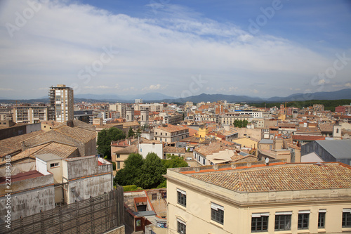 View of the old town Girona, Catalonia, Spain