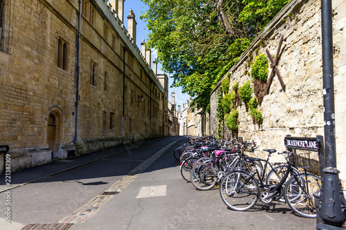 Brasenose Lane street outside Oxford University College photo