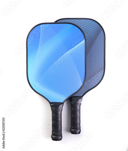 Pickleball paddle on white