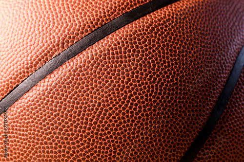 Basketball skin close up