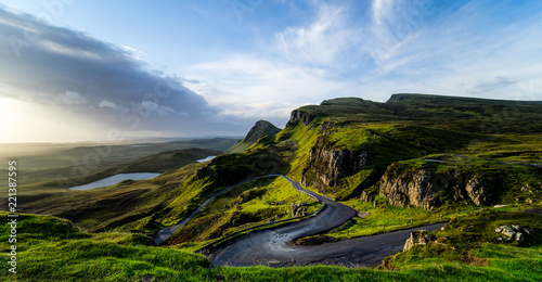 Single Track Road to the Quiraing Parking Lot