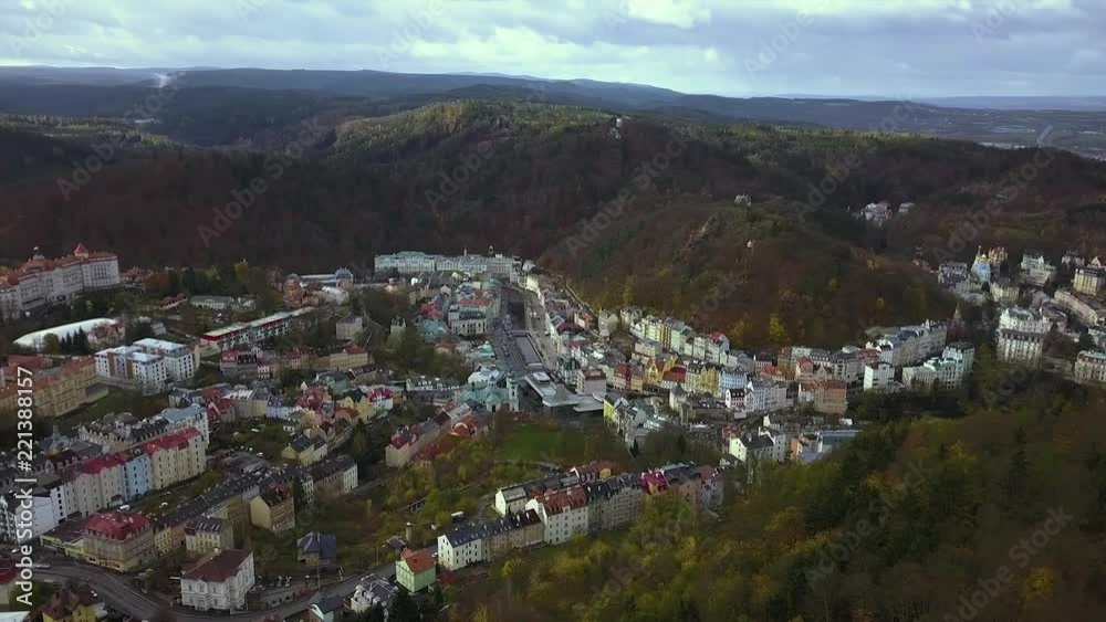 Karlovy Vary in Czech Republic - travel and architecture video