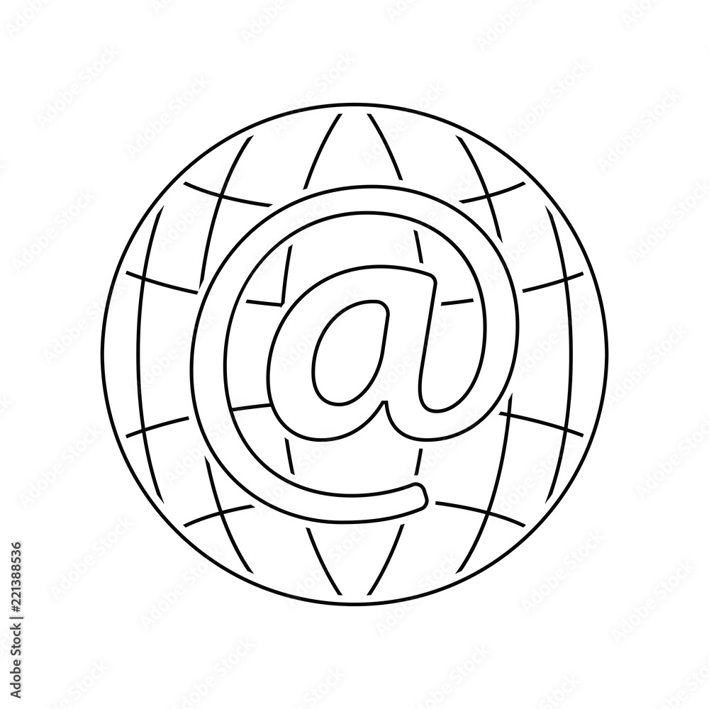 Global e-mail icon Global e-mail icon