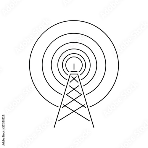 Radio antenna icon