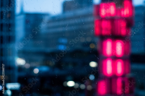 Photography blurred city