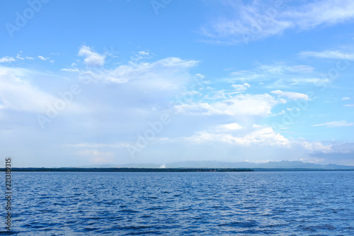 sea and blue sky in Cienfuegos   CUBA