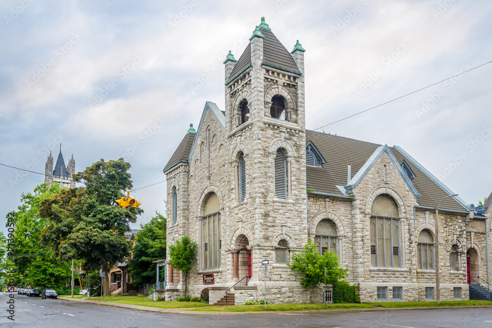 First Baptist church in the streets of Kingston - Canada