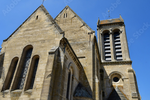 Ambleville, France - june 27 2018 : church photo