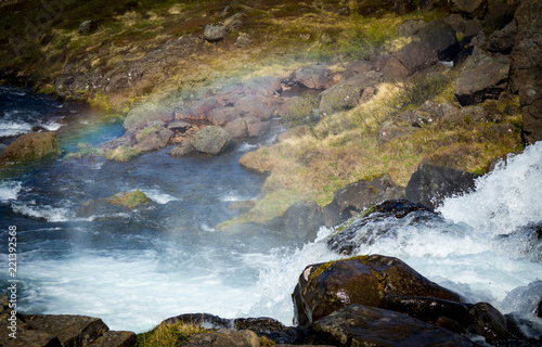 Dynjandi waterfall in Iceland