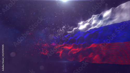 Fototapeta Naklejka Na Ścianę i Meble -  Russia flag