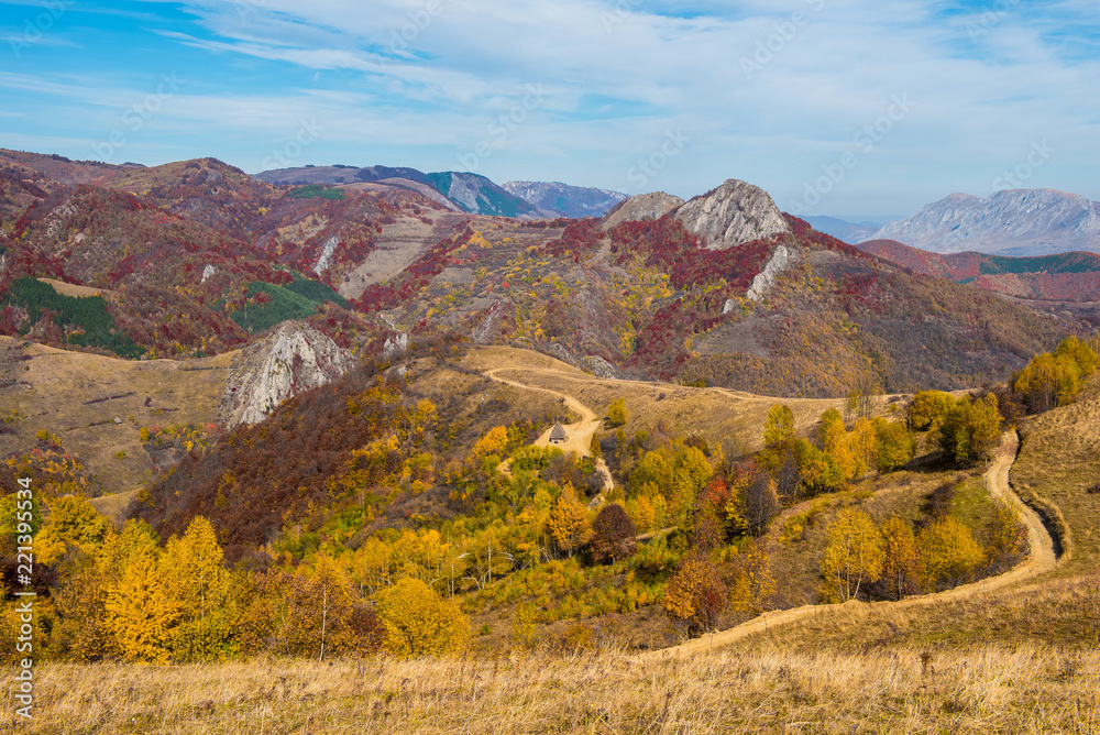 Autumn countryside landscape