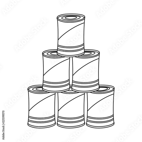 Isolated object of food and drink symbol. Collection of food and store stock symbol for web. photo