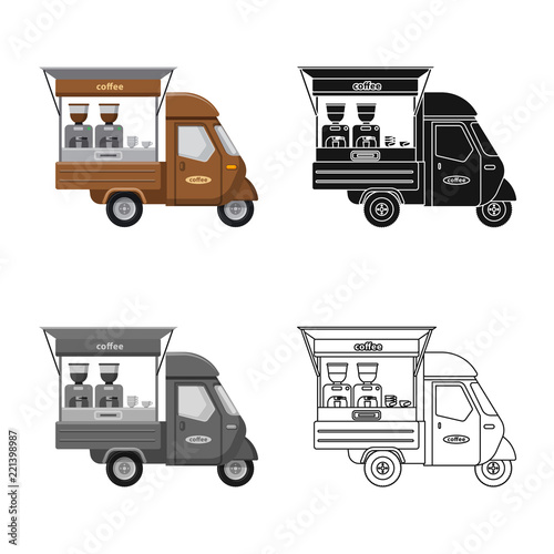 Isolated object of market and exterior symbol. Set of market and food vector icon for stock.