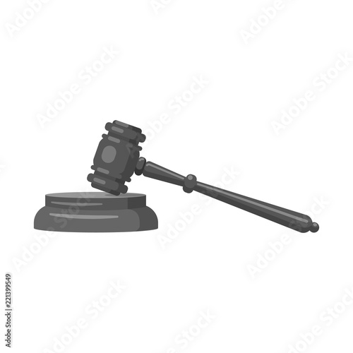 Vector illustration of law and lawyer sign. Set of law and justice stock symbol for web.