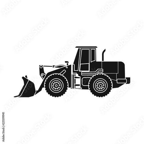 Vector illustration of build and construction sign. Collection of build and machinery stock vector illustration.