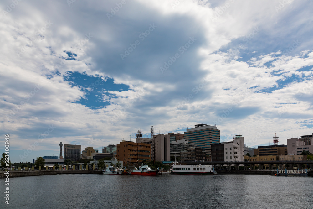 Obraz premium (神奈川県ー都市風景)みなとみらい周辺の風景4