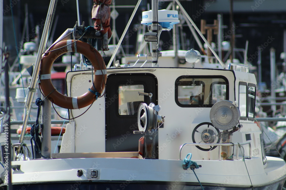 Fishing boat close up; faroe islands