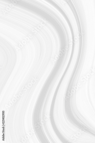 The background is white with a 3d wave pattern and large marble lines. Beautiful wallpaper for the screen or a template for packaging in light colors. © Nadzeya Pakhomava