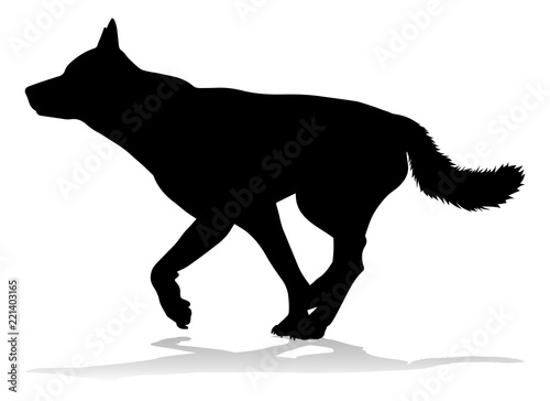 Dog Silhouette Pet Animal