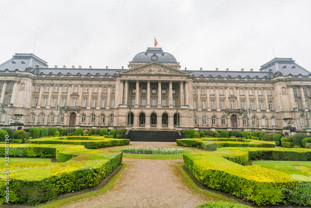 Obraz premium Exterior view of the Royal Palace of Brussels