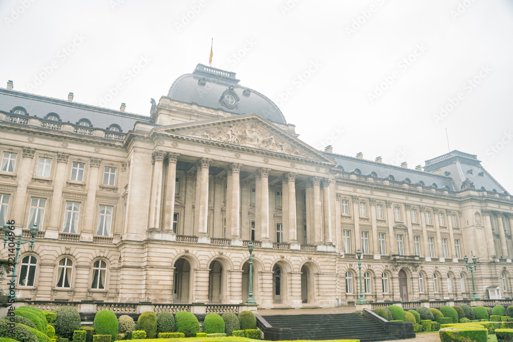 Exterior view of the Royal Palace of Brussels