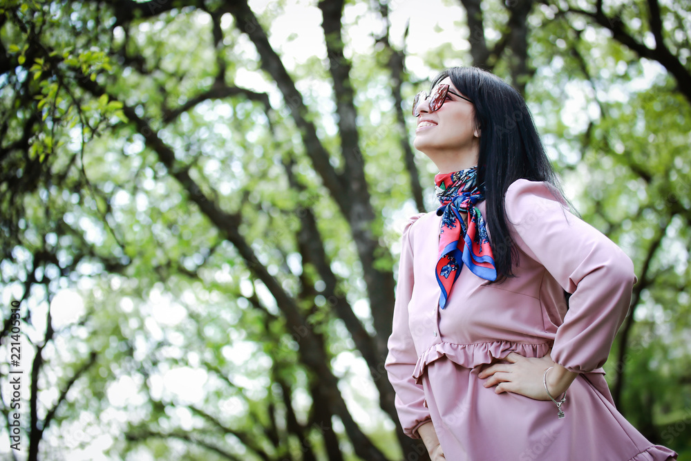 Beautiful girl on the meadow Beautiful girl on the meadow
