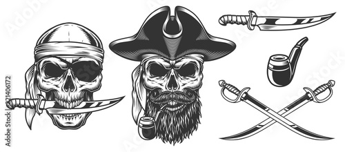 Set of pirates photo