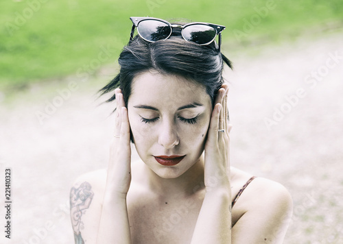 with closed ears