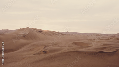 Fototapeta Naklejka Na Ścianę i Meble -  Desert, the dunes. Peru, Ica